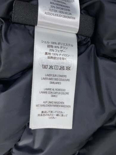 商品画像：Micro Down Half Zip Hooded Pullover/ダウンジャケット/M/ポリエステル/BLK 4