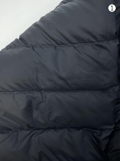 商品画像：Micro Down Half Zip Hooded Pullover/ダウンジャケット/M/ポリエステル/BLK 6