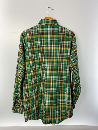 商品画像：60s-70s/長袖シャツ/15/コットン/GRN/チェック// 2