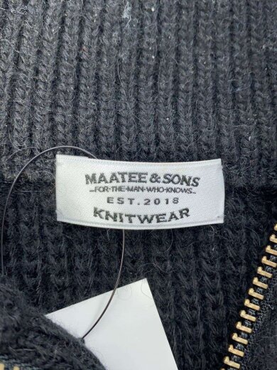 商品画像：24AW/畔ひょっとこ起毛 JIP VESTニットベスト(厚手)/1/アルパカ/BLK/無地 3