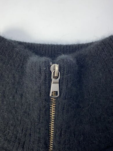 商品画像：24AW/畔ひょっとこ起毛 JIP VESTニットベスト(厚手)/1/アルパカ/BLK/無地 6