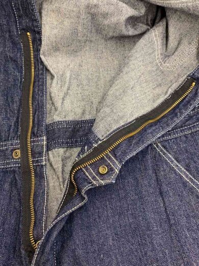 商品画像：オールインワン/L/デニム/IDG/無地 3