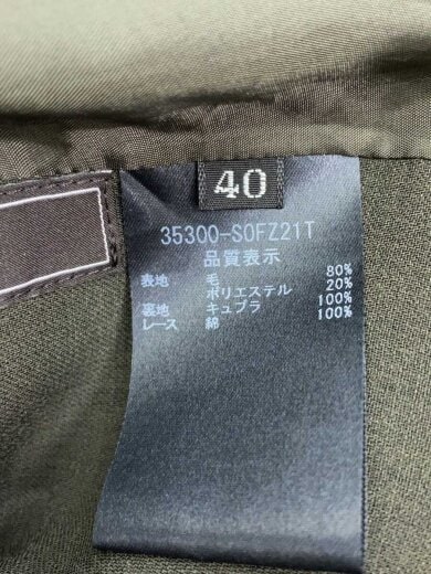 商品画像：ノースリーブワンピース/40/ウール/KHK/無地/35300-s0fz21t 4