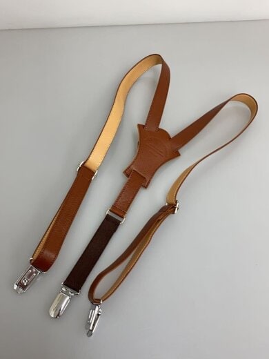 商品画像：サスペンダー/服飾雑貨/レザー/BRW/無地/レディース 2