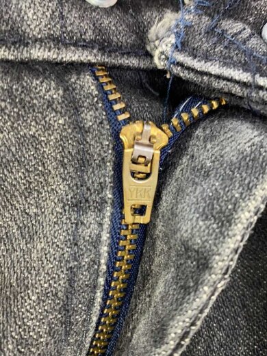 商品画像：ストレートパンツ/推定80s/先染めブラック/--/デニム/BLK/無地 5