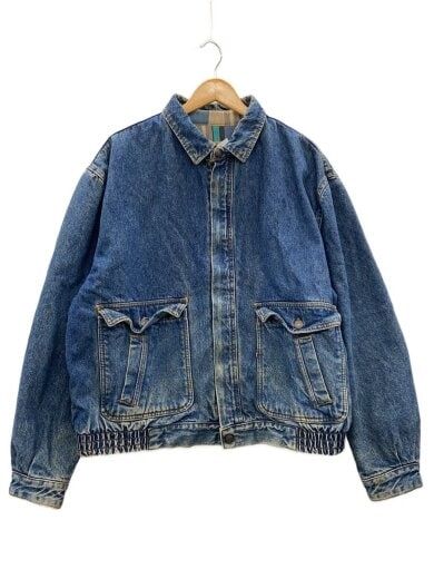 商品画像：80s/A-2/デカパッチ/ジャケット/XL/デニム/IDG/無地/75069-0214 1