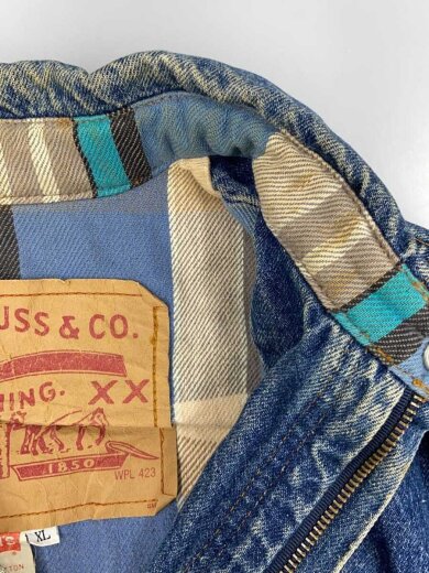 商品画像：80s/A-2/デカパッチ/ジャケット/XL/デニム/IDG/無地/75069-0214 5