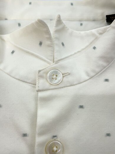 商品画像：長袖シャツ/15.5/コットン/WHT/ドット 8