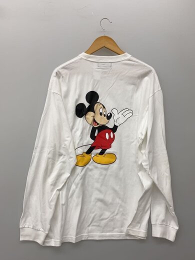 商品画像：長袖Tシャツ/L/コットン/WHT/プリント/WDS-C-DSNY-25-Q4-05// 2