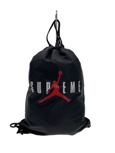 商品画像：Drawstring Bag/ナップサック/リュック/ナイロン/BLK/プリント// 1
