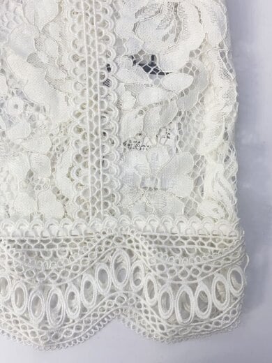 商品画像：レーススタンドネックブラウス/ノースリーブブラウス/38/ナイロン/WHT 8