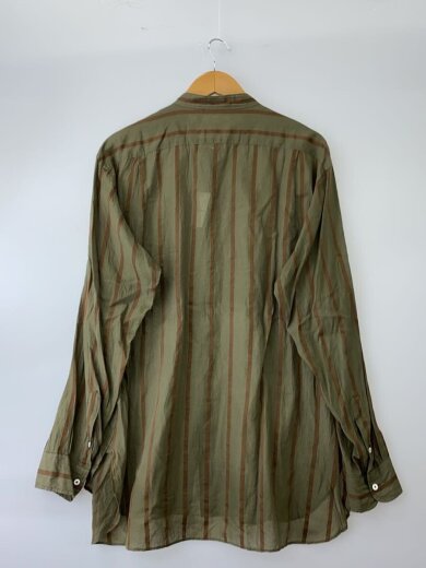 商品画像：23SS/Stand Collar Shirt/長袖シャツ/42/コットン/GRN/ストライプ/ 2