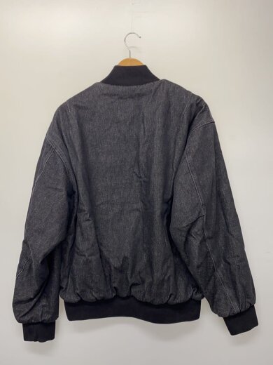 商品画像：フライトジャケット/L/デニム/BLK/無地/125K1093800// 2