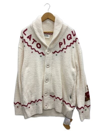 商品画像：UNISEX ノルディックショールカーディガン/--/ポリエステル/CRM/無地/PUNT245170// 1