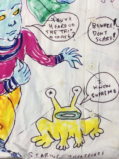 商品画像：20ss/×Daniel Johnston/半袖シャツ/M/レーヨン/WHT/プリント// 8