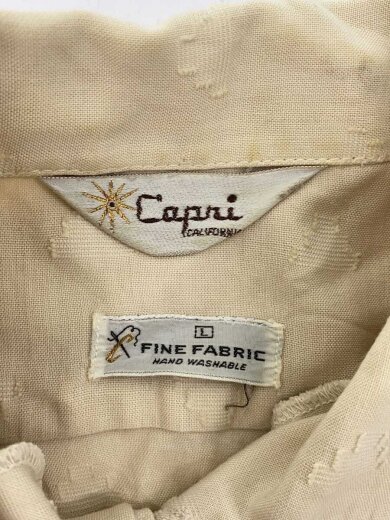 商品画像：60s/オープンカラー/ボックス/CAPRI CALIFORNIA/半袖シャツ/--/--/BEG/無地// 3