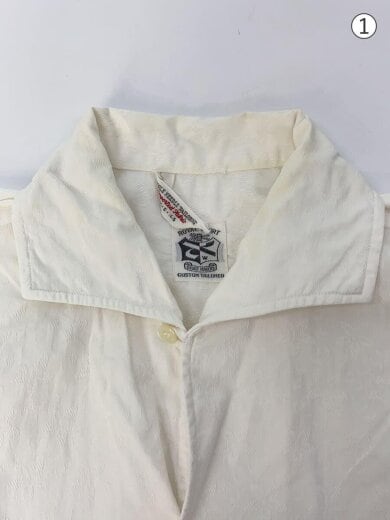 商品画像：ROYAL COURT/推定60s/開襟/ボックス/半袖シャツ/--/コットン/WHT/無地// 5