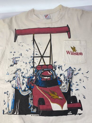 商品画像：90s/USA製/Winston/Tシャツ/L/コットン/WHT/総柄// 7