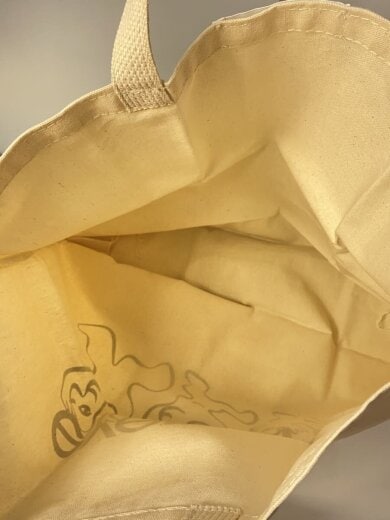 商品画像：Vincent TOTE BAG/トートバッグ/キャンバス/WHT/プリント 7