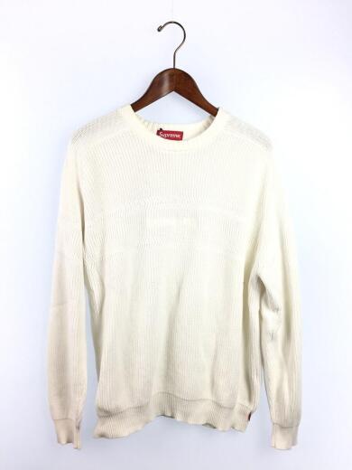 画像：Supremeセーター(薄手)/L/コットン/ホワイト/RN 101837/シミ有り1