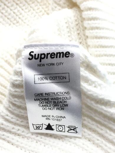 画像：Supremeセーター(薄手)/L/コットン/ホワイト/RN 101837/シミ有り3