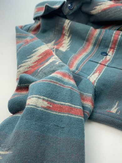 商品画像：長袖シャツ/L/コットン/0253AH09/HGC柄シャンブレーワークシャツ 8