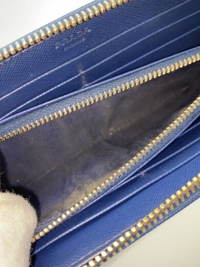 商品画像：長財布/レザー/NVY/無地/レディース 5