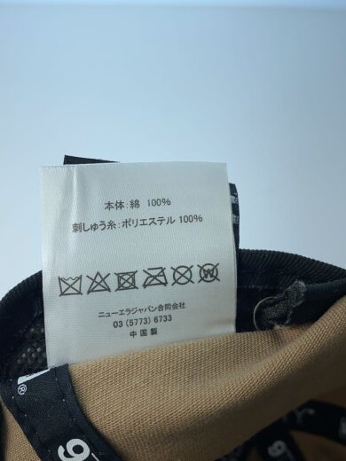 商品画像：キャップ/FREE/コットン/BRW/メンズ/9twenty 6