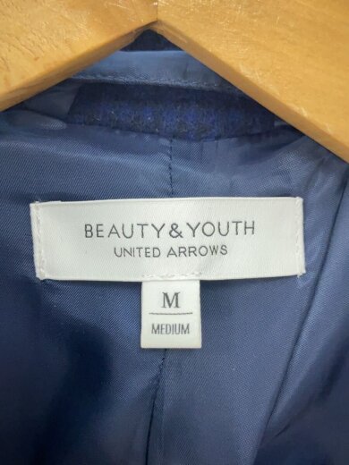 商品画像：ダブルフェイスメルトン スタンドカラーコート/M/ウール/NVY/1225-199-8400 3