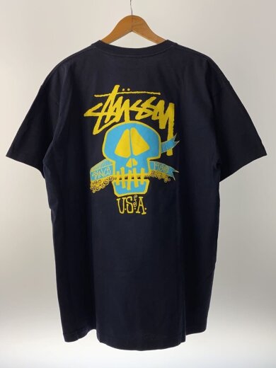 商品画像：Tシャツ/XL/コットン/NVY/90s/スカルプリント// 2