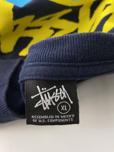 商品画像：Tシャツ/XL/コットン/NVY/90s/スカルプリント// 3