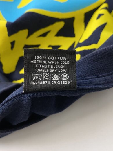商品画像：Tシャツ/XL/コットン/NVY/90s/スカルプリント// 4