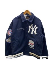 スタジャン/4/ポリエステル/NVY/22AW-MLB03