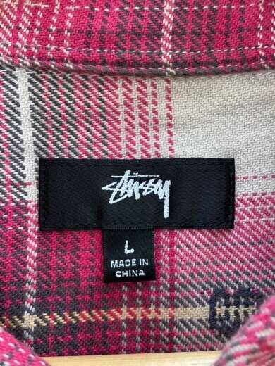 商品画像：長袖シャツ/L/コットン/RED/1110352 3