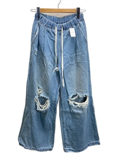 商品画像：ワイドパンツ/1/コットン/BLU/無地/LWFP252065 1