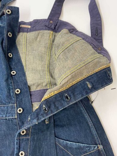 商品画像：オーバーオール/XS/デニム/IDG/無地 3