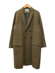 シルバーブレンドボーダーメルトンコート/チェスターコート/--/ウール/BEG