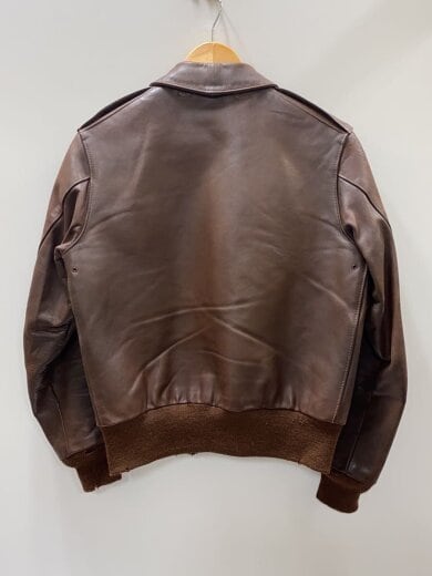 商品画像：フライトジャケット/36/レザー/BRW/TYPE　A-2/左ポケット破れ有/ヒビ割れ有 2