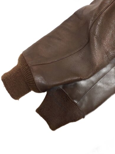 商品画像：フライトジャケット/36/レザー/BRW/TYPE　A-2/左ポケット破れ有/ヒビ割れ有 4