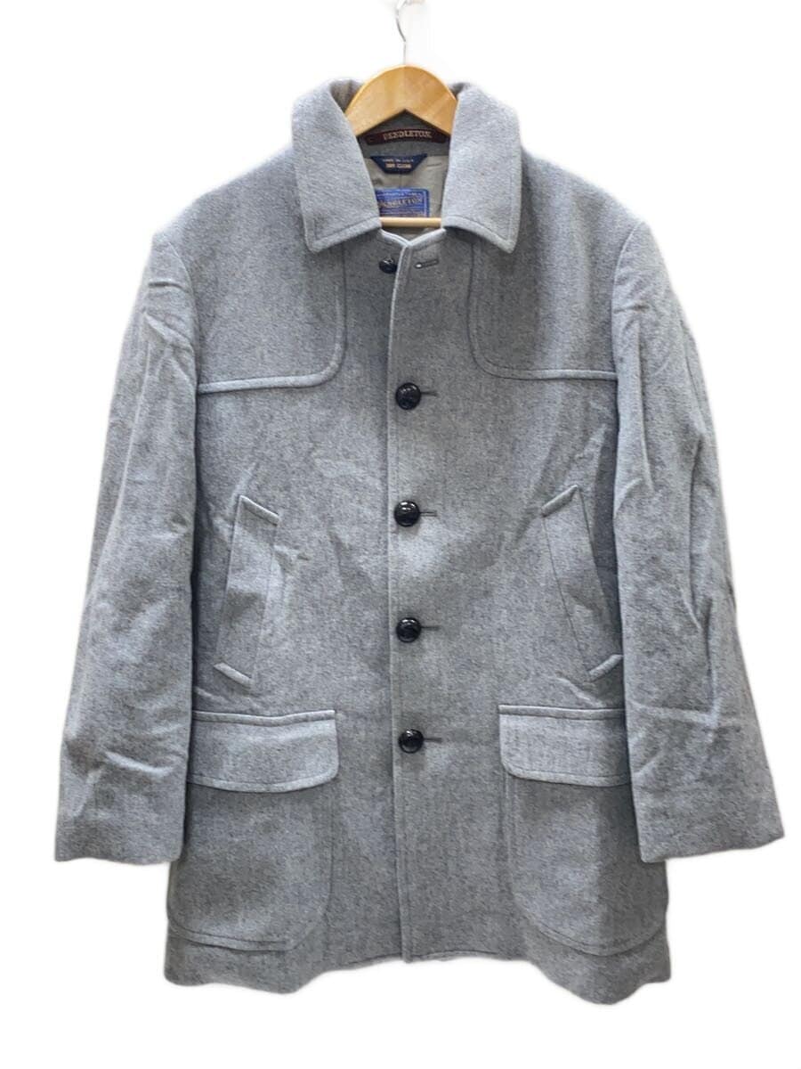 PENDLETON / チェスターコート/42/ウール/GRY/無地