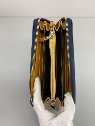 商品画像：長財布/レザー/NVY/無地/メンズ 4