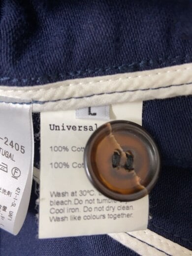 商品画像：ジャケット/L/コットン/NVY/無地/3225-343-2405 4