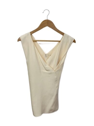 商品画像：ノースリーブブラウス/38/シルク/IVO/無地 1