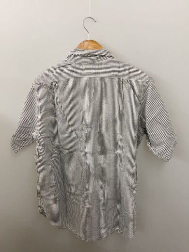 商品画像：半袖シャツ/L/コットン/WHT/ストライプ 2