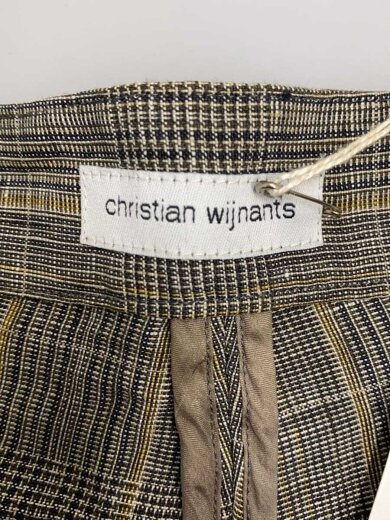 商品画像：キュロット/ショートパンツ/36/リネン/BRW/チェック 4