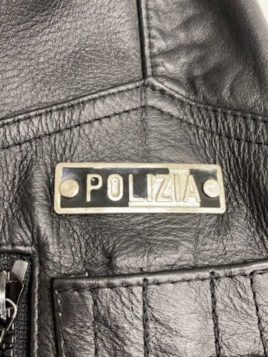 商品画像：polizia/レザージャケット・ブルゾン/--/レザー/BLK/無地 3