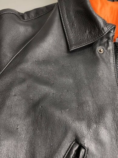 商品画像：polizia/レザージャケット・ブルゾン/--/レザー/BLK/無地 4