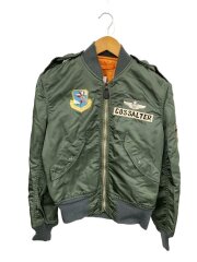 70s/フライトジャケット/S/ナイロン/KHK/L-2B