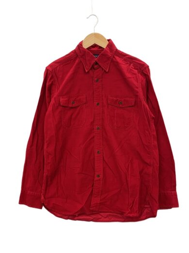 商品画像：コーデュロイ/長袖シャツ/M/コットン/RED/無地// 1
