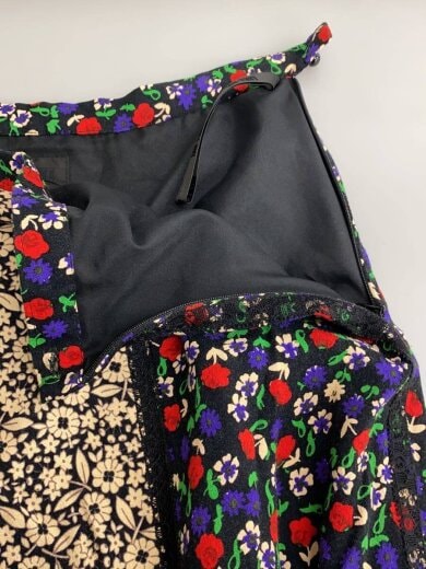 商品画像：スカート/4/レーヨン/BLK/花柄 3